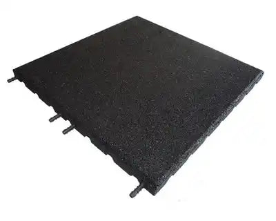 Safety Mats Play Protect 1x1m - Slip-Resistant, All-Weather Rubber Tiles, Insulated & Drainage-Ready for Playground, Gym, Pool & More