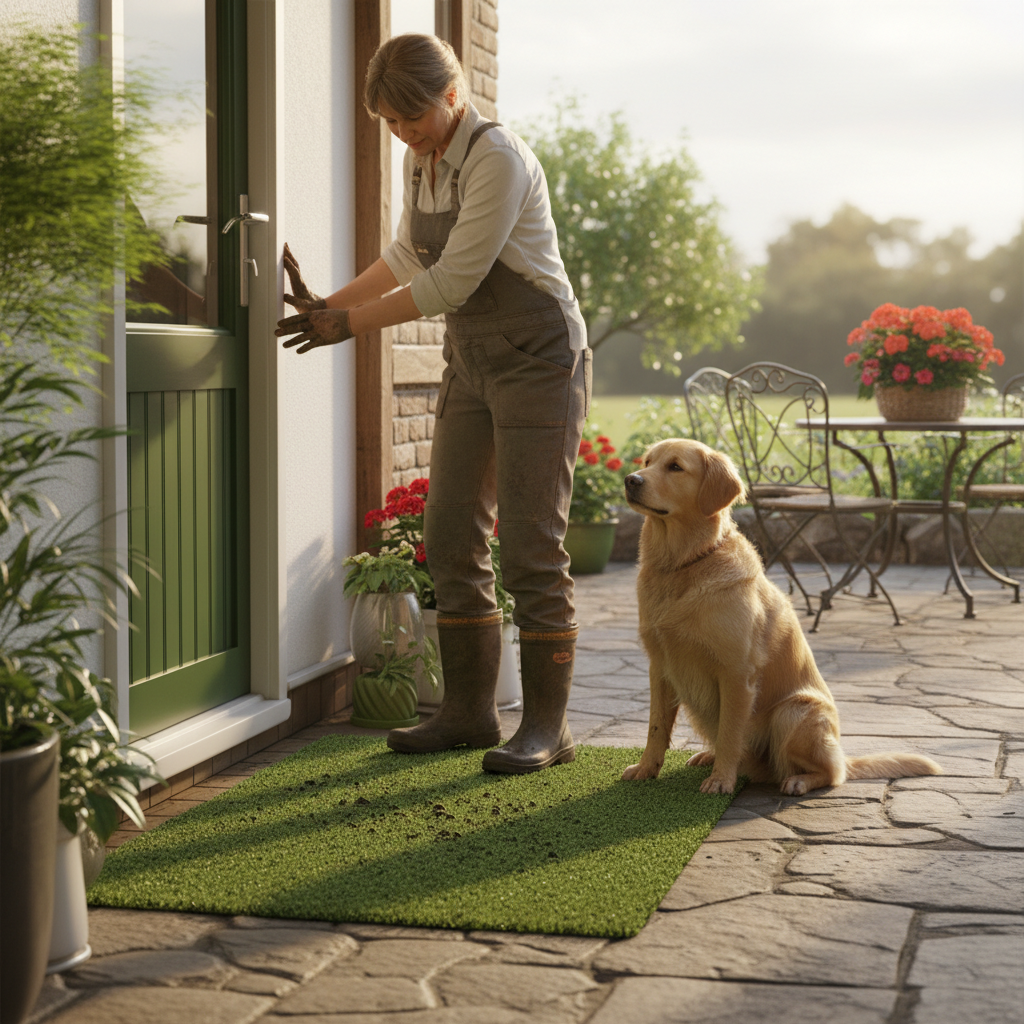 Premium Artificial Grass Door Mat 70 x 130cm - Durable, Weather-Resistant, Low Maintenance for Indoor and Outdoor Use