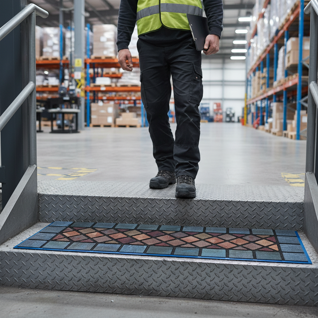 Premium Eco-Friendly Rubber Step Mat - Heavy Duty 75cm x 25cm for Indoor and Outdoor Use