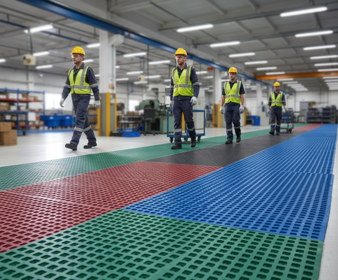 Flat Rib Rubber Matting - Express Matting