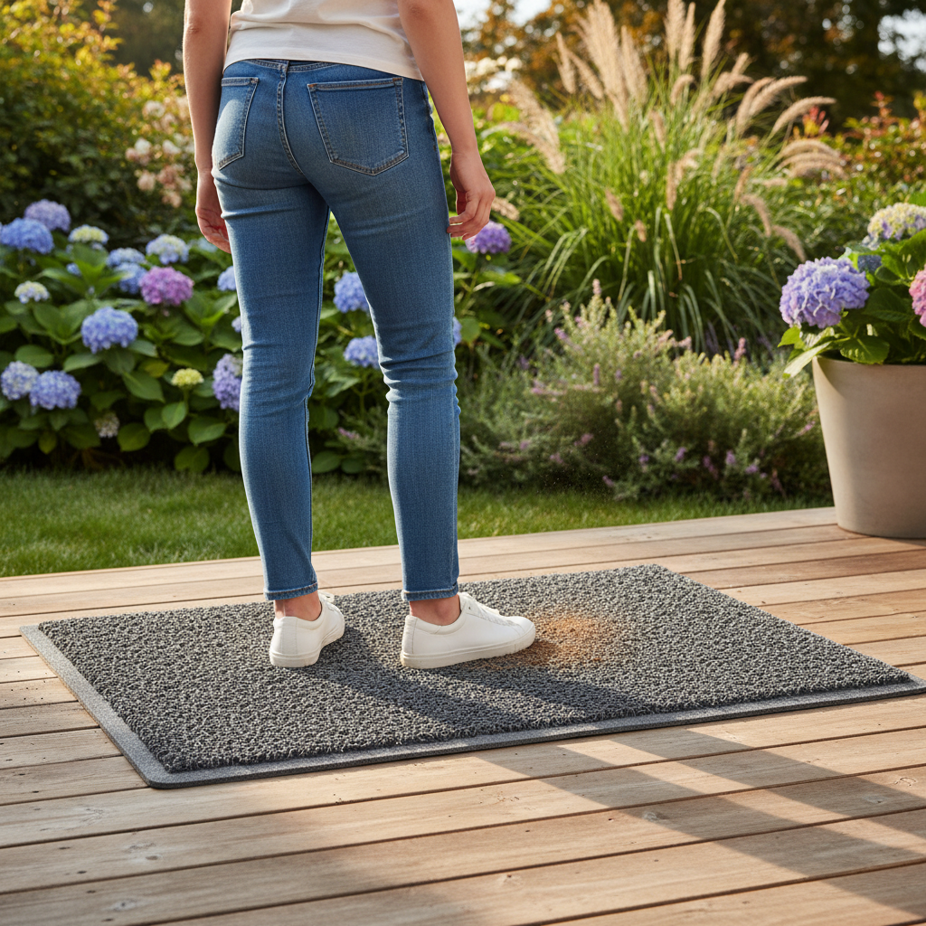 Premium Indoor/Outdoor Spaghetti Doormat - Non-Slip, Easy to Clean, Fading & Stain Resistant with Multiple Sizes Available