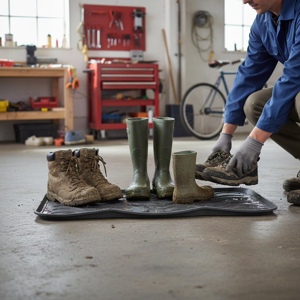 Premium Multi-Purpose Boot Tray 75x38cm - Durable Plastic, Quick Drying, Easy to Clean