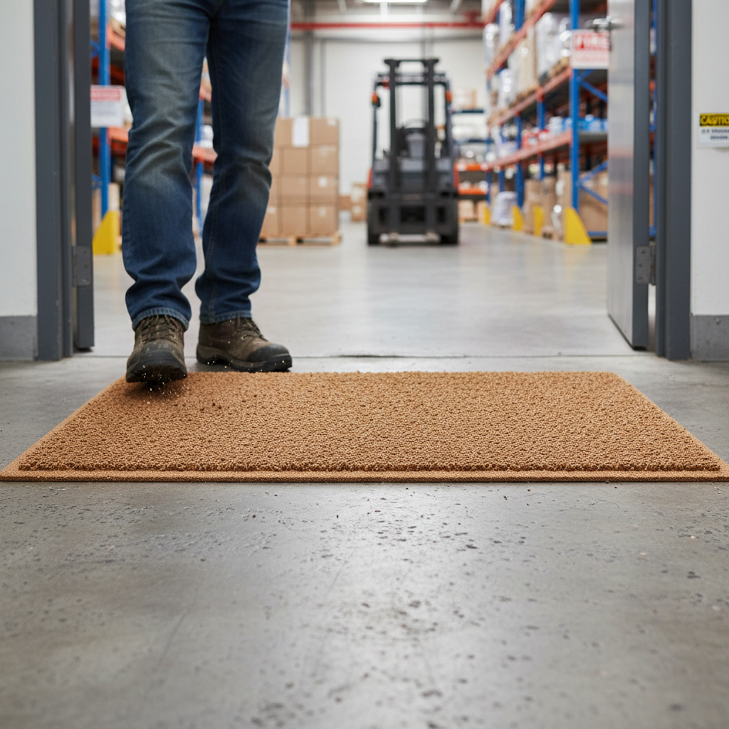 Premium Indoor Spaghetti Doormat - Beige, Non-Slip, Easy to Clean, Multiple Sizes for Home Entryways