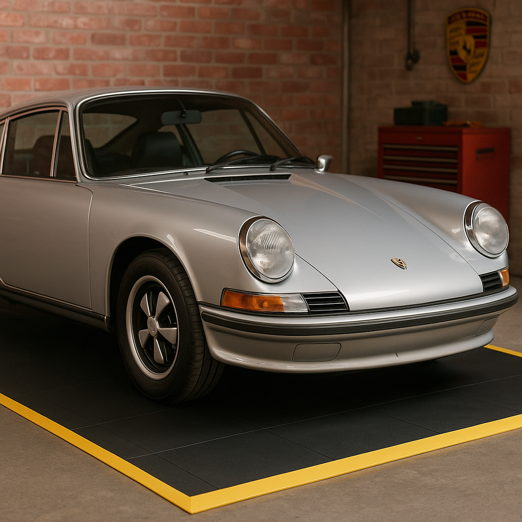 Heavy Duty Interlocking Rubber Gym Mats 100% Rubber, Slip-Resistant, Impact Absorbing, Ideal for High Impact Weights Training and Gym Flooring