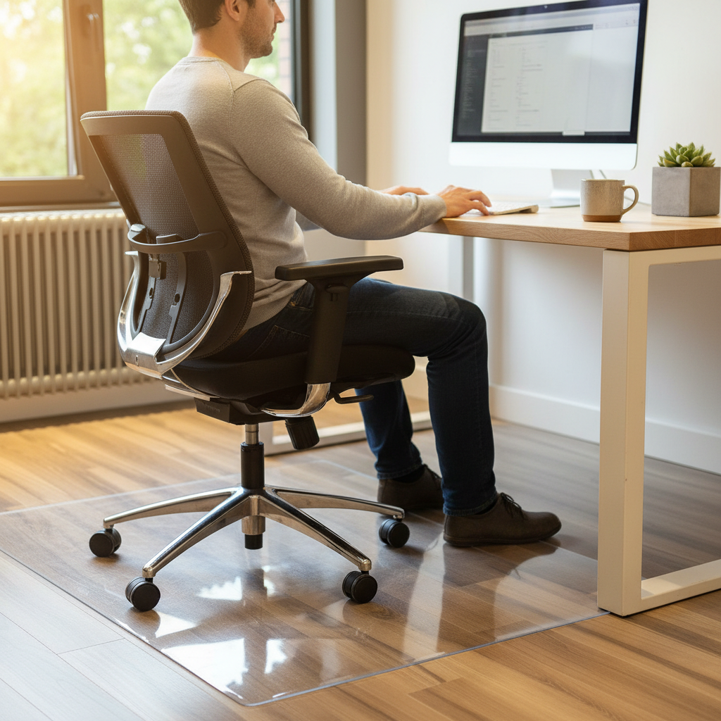 Premium Chair Mat for Hard Floors - Durable Frosted PVC, 2mm Thick, Multiple Sizes for Enhanced Protection and Style