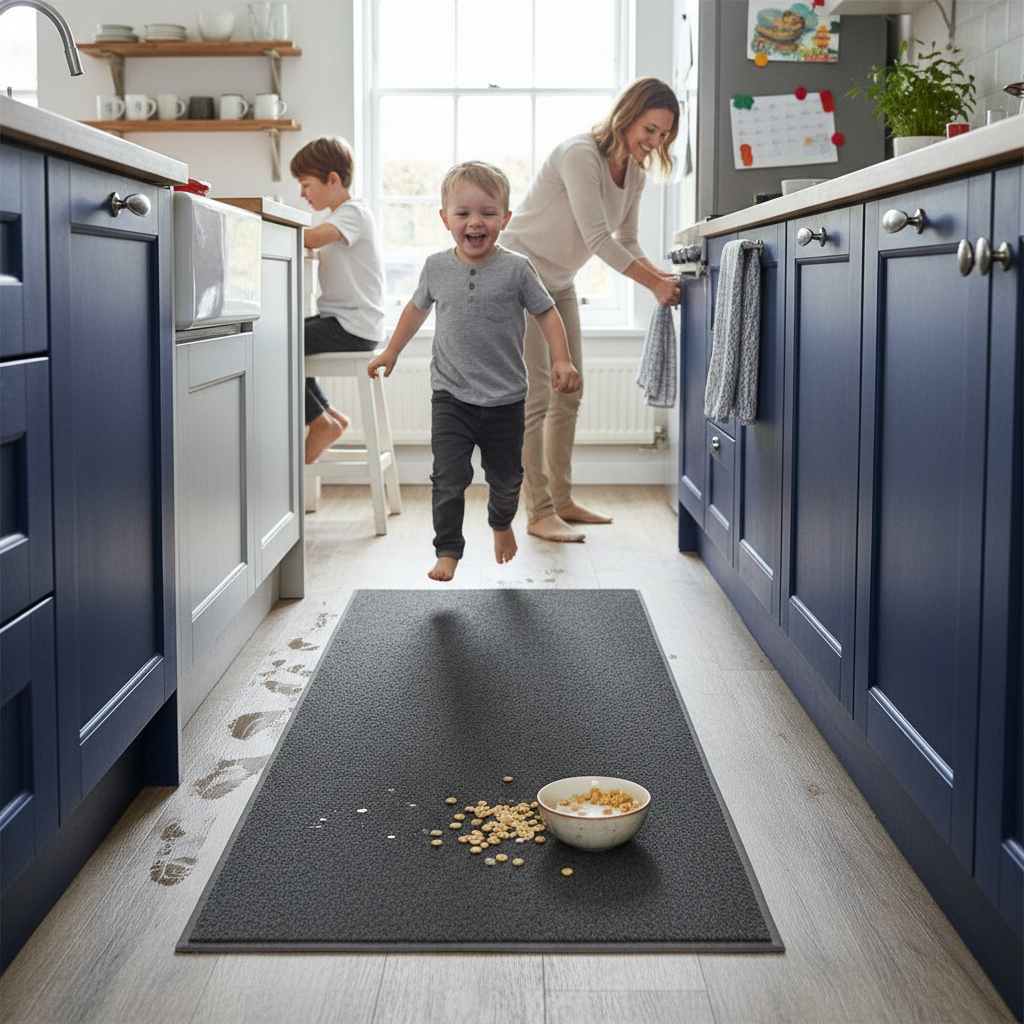 Premium Washable Runner Indoor Floor Mat 150cm x 60cm - Anti-Slip, Durable PVC for Entryways and Hallways