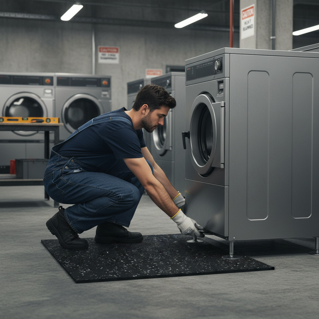 Premium Anti-Vibration Rubber Mats 6mm and 10mm for Noise Reduction and Floor Protection