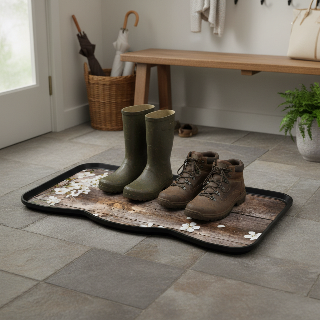 Premium Multi-Purpose Boot Tray for Shoes and Wellies - Stylish Designs and Durable Plastic, Perfect for Indoor and Outdoor Use