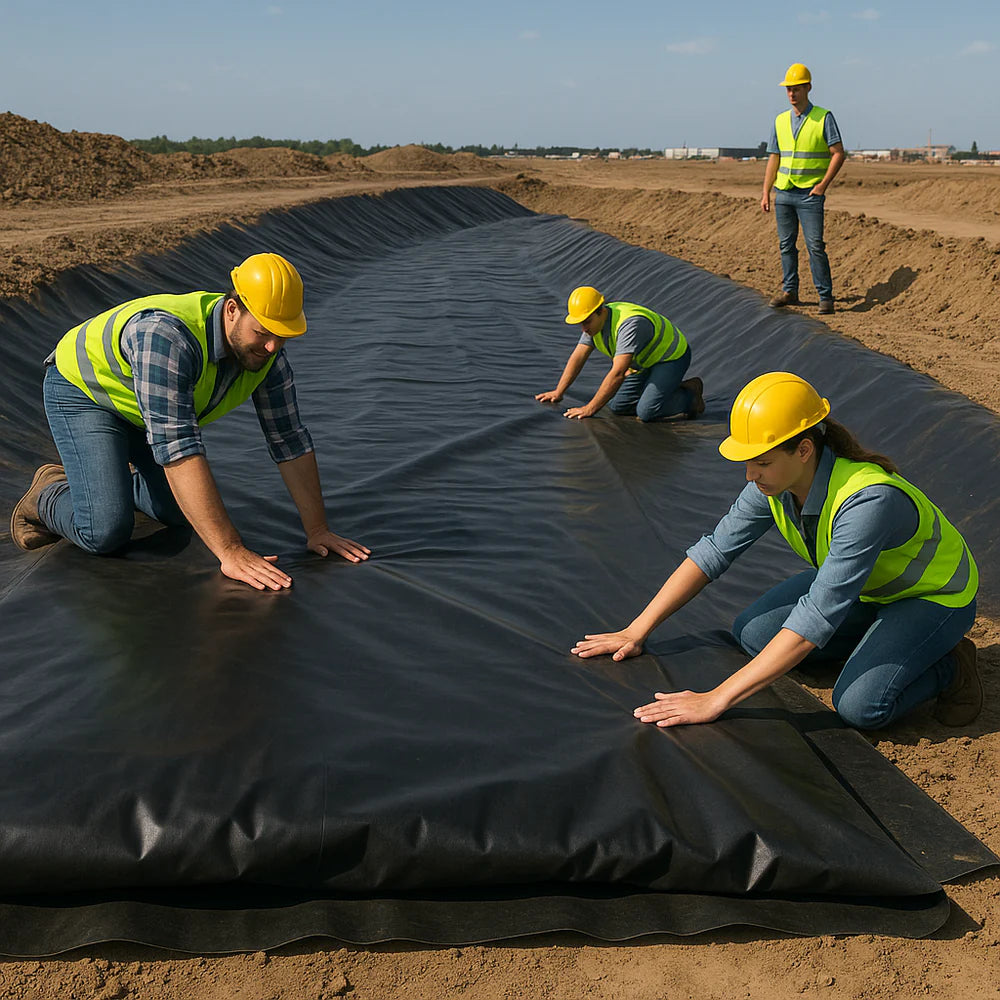 Professional LDPE Pond Liner with Free Underlay 40-Year Guarantee – Strong, Flexible & UV-Stable for All Pond Types