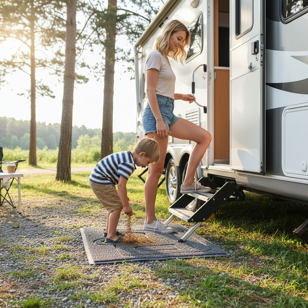 Premium Grey Spaghetti Door Mat - Non-Slip, Machine-Washable, Stain-Resistant with Multiple Color Options