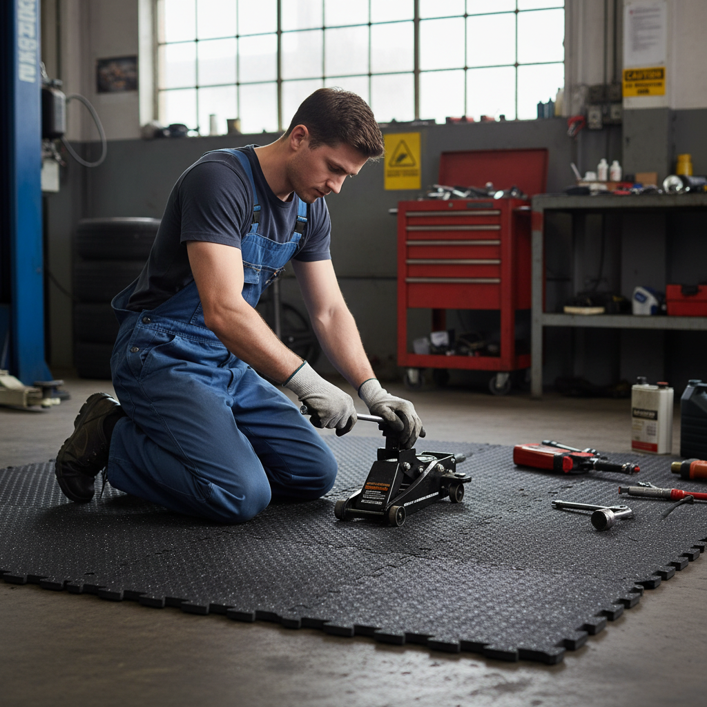 Premium Interlocking EVA & Rubber Topped Foam Mats - 62cm x 62cm - 8mm Thick for Home Gym and Playroom