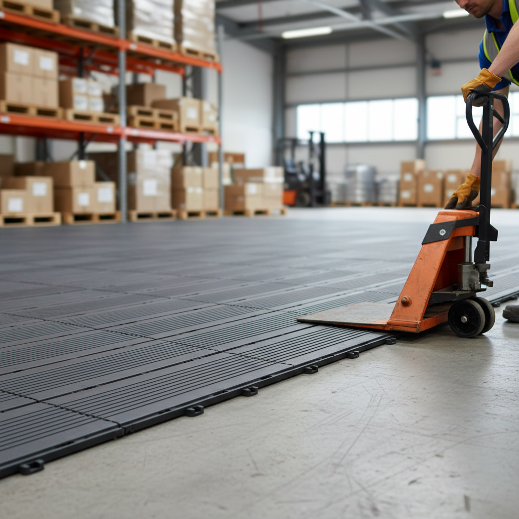 Premium Ramped Edges for Modular Interlocking Ribbed Floor Tiles - Female Fitting, Available in Multiple Colors and Dimensions