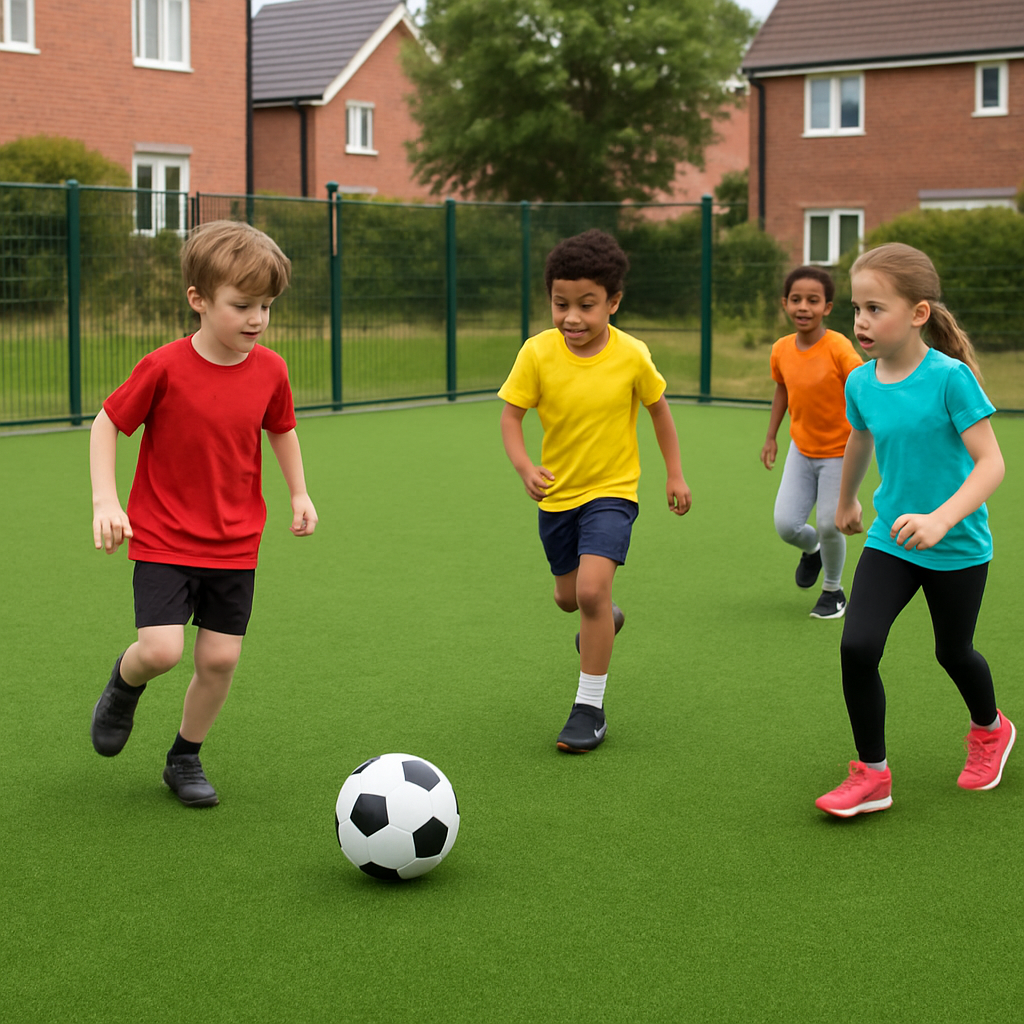Heavy Duty 18mm EVA Grass Puzzle Tiles - Interlocking, All-Weather, Waterproof, UV Resistant, Synthetic Grass Flooring for Play Areas & Sports