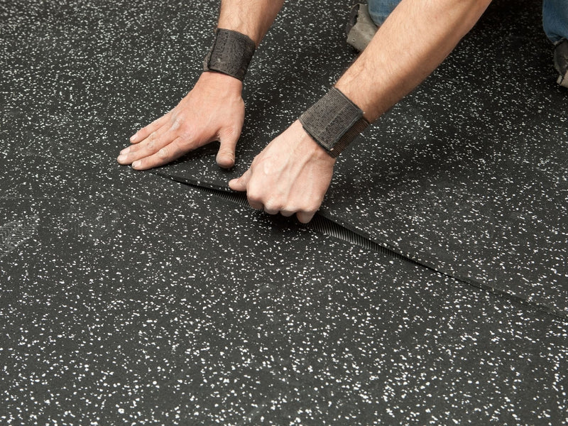 Heavy-Duty Rubber Gym Flooring – Non-Slip Roll Matting, Custom Cut for Home & Commercial Use