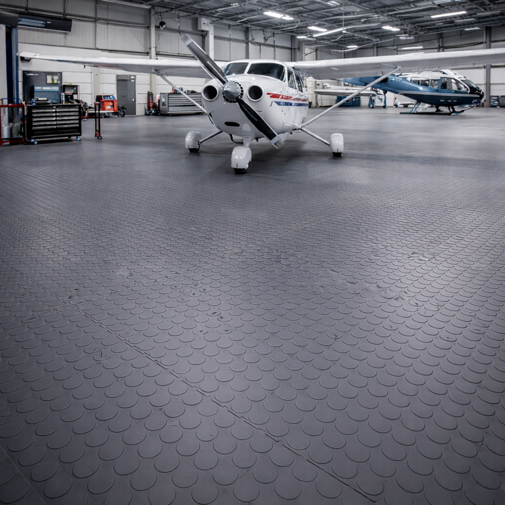 PVC Interlocking Floor Tiles 7mm | Heavy Duty Garage Flooring UK | Easy Click System