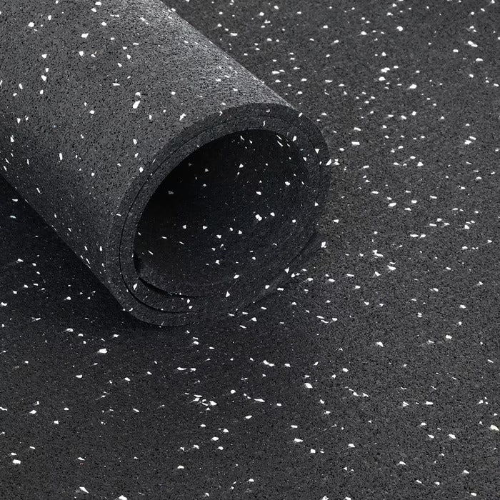 Commercial Rubber Gym Matting Rolls – 10mm Thick, Non-Slip, Oil & Grease Resistant, Anti-Fatigue, Ideal for Gyms, Pet Facilities & Locker Rooms