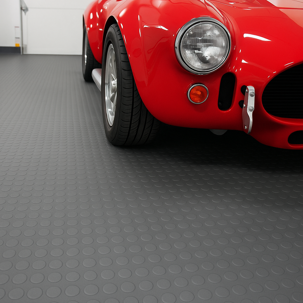 High-Quality Non-Slip Rubber Flooring – Round Dot Pattern, Oil & Grease Resistant, Slip-Resistant, Suitable for Wet/Dry Areas, Excellent Insulation