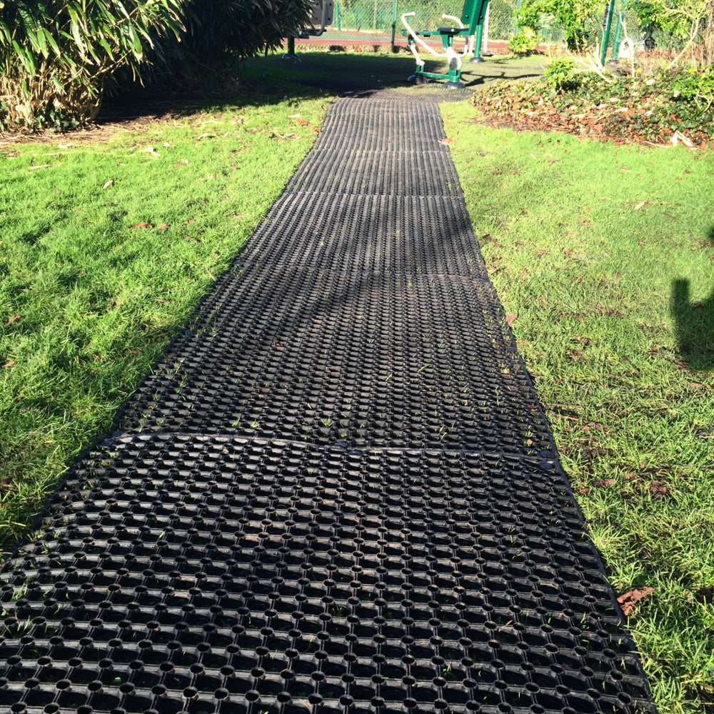 Heavy Duty Gateway Rubber Grass Mats for Horse Stables - Durable, Non-Slip, Comfortable, Easy to Install & Maintain, Ideal for High-Traffic Areas