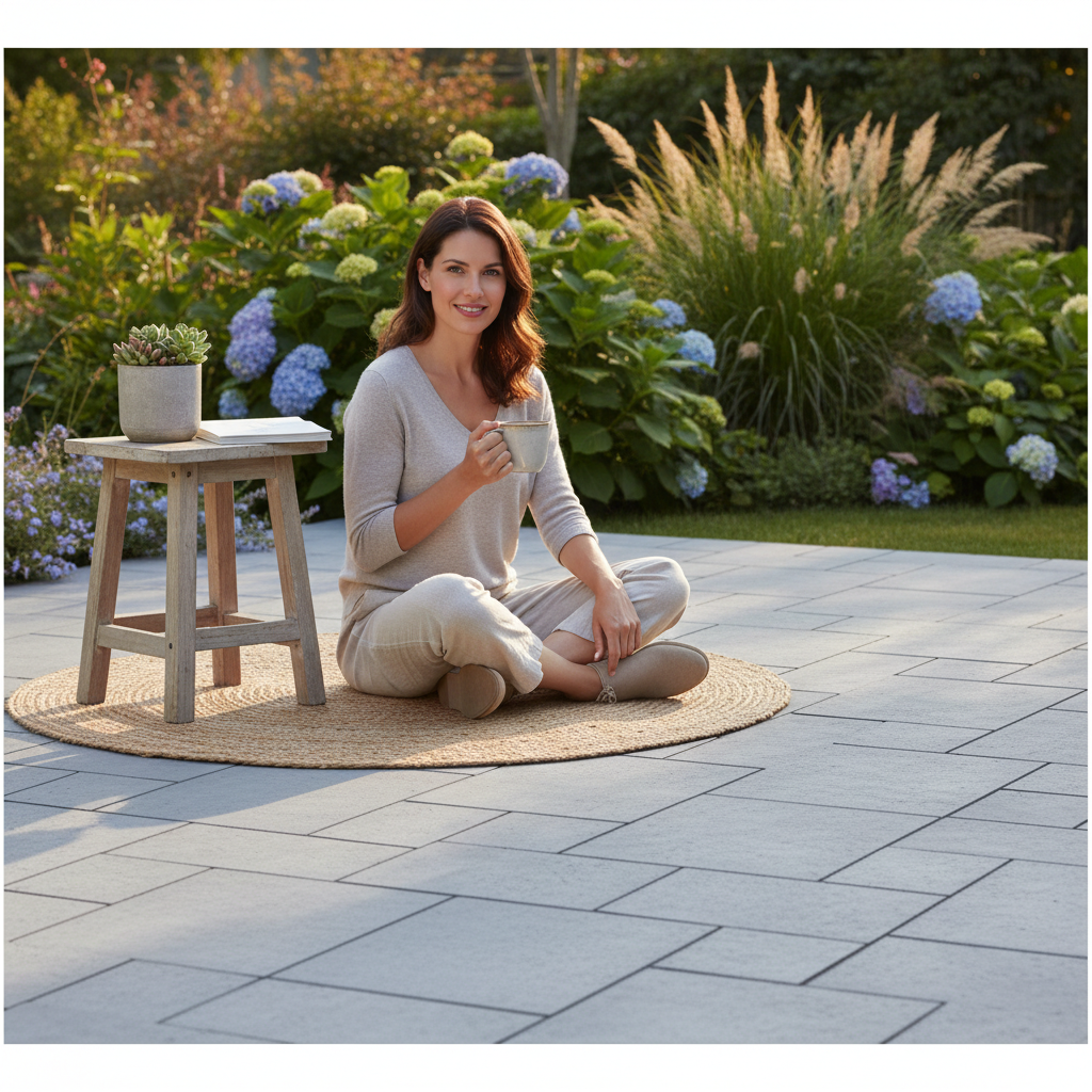 Premium Interlocking Composite Decking Tiles - Light Grey, 30x30cm, Pack of 10 for Easy Installation and Stylish Outdoor Spaces