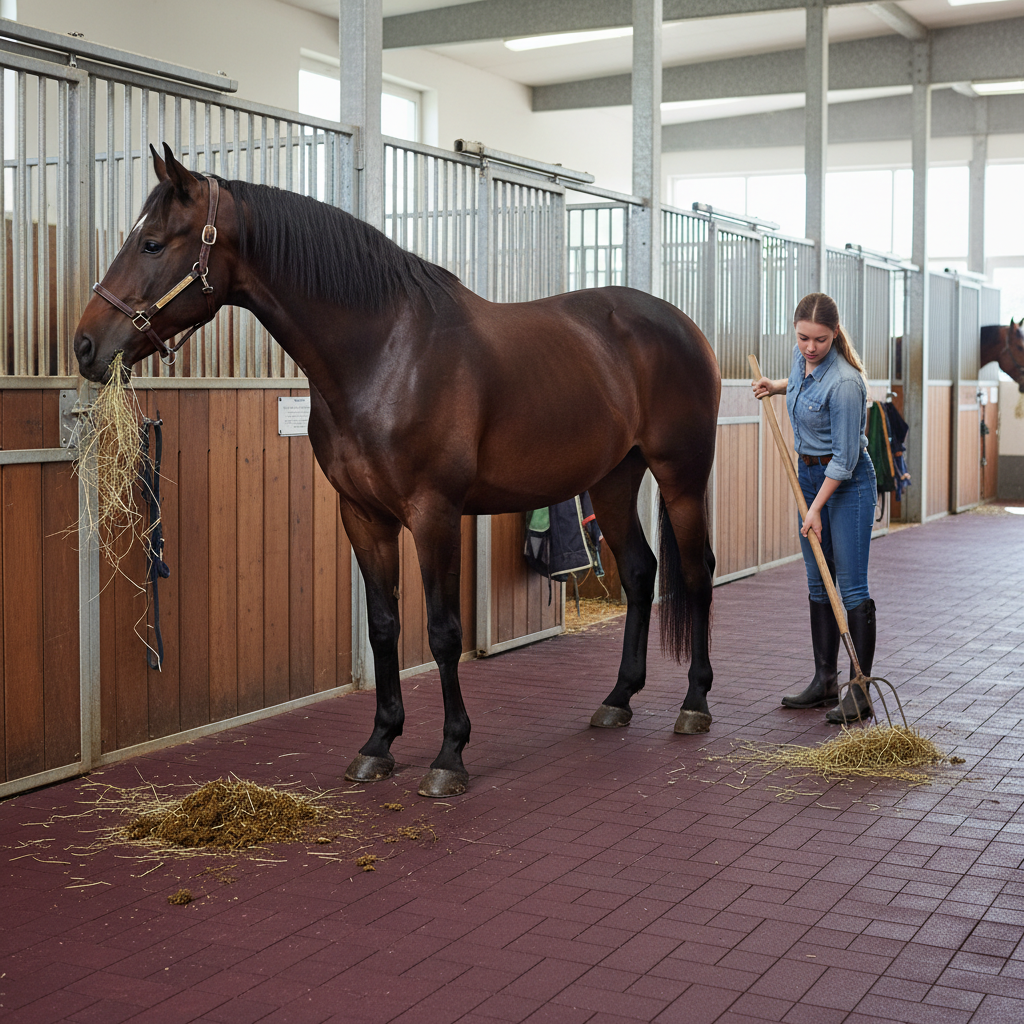 Premium Heavy Duty Recycled Rubber Stables Mat for Indoor and Outdoor Use - Eco-Friendly, Durable, and Easy to Maintain