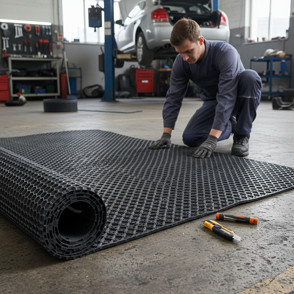 Premium Hex PVC Rubber Mats 1.5m Wide - Durable, Slip-Resistant, Custom Lengths for Industrial, Commercial, and Residential Use