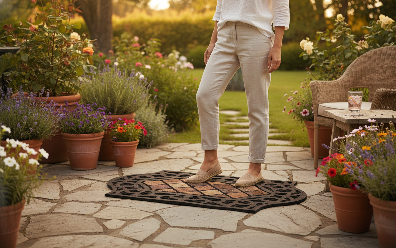 Premium Antique Themed Indoor & Outdoor Mat with Eco-Friendly Design and Superior Durability - 75 x 44 cm