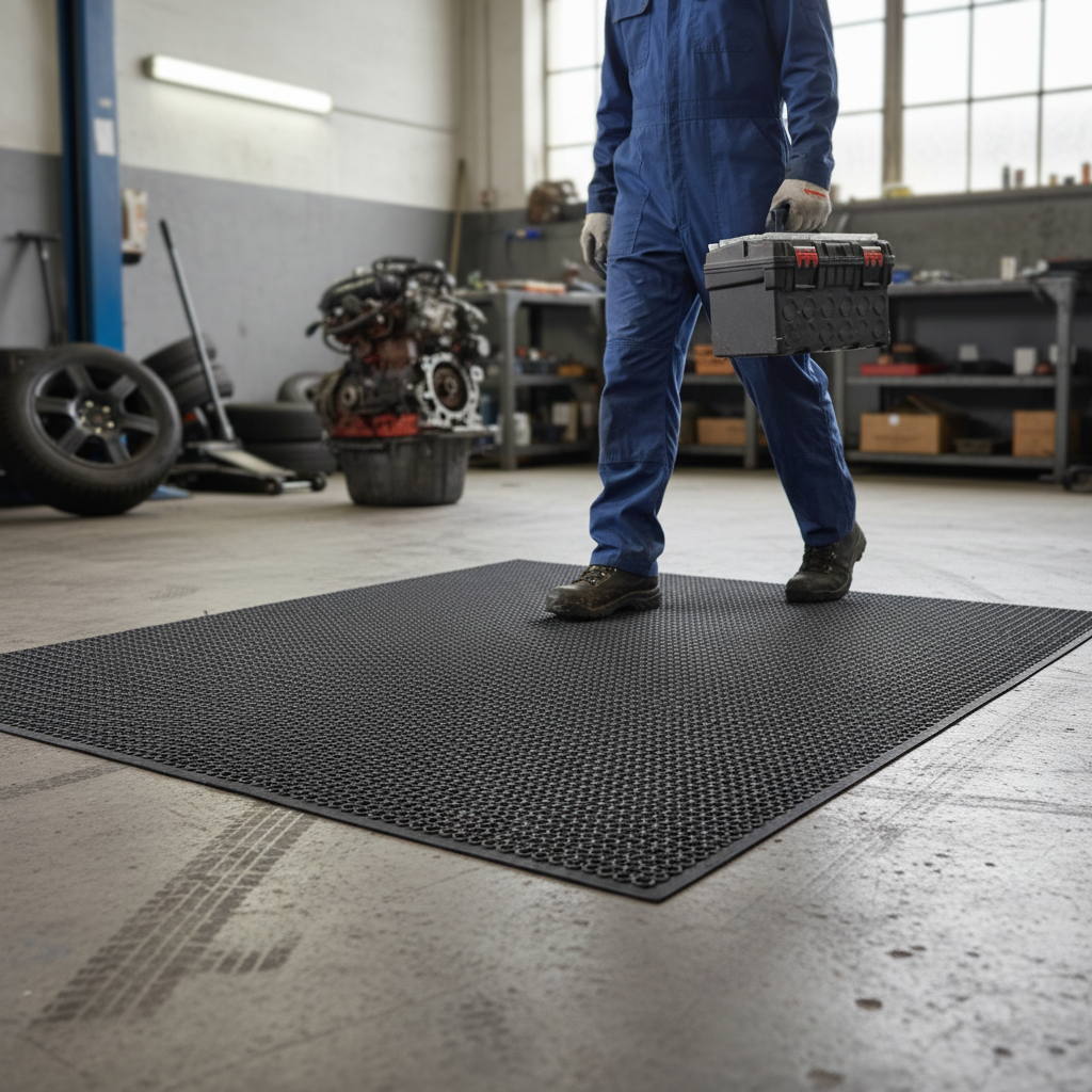 Premium Commercial Entrance Mat 150cm x 90cm - Durable PVC with Hexagon Pattern for High-Traffic Areas