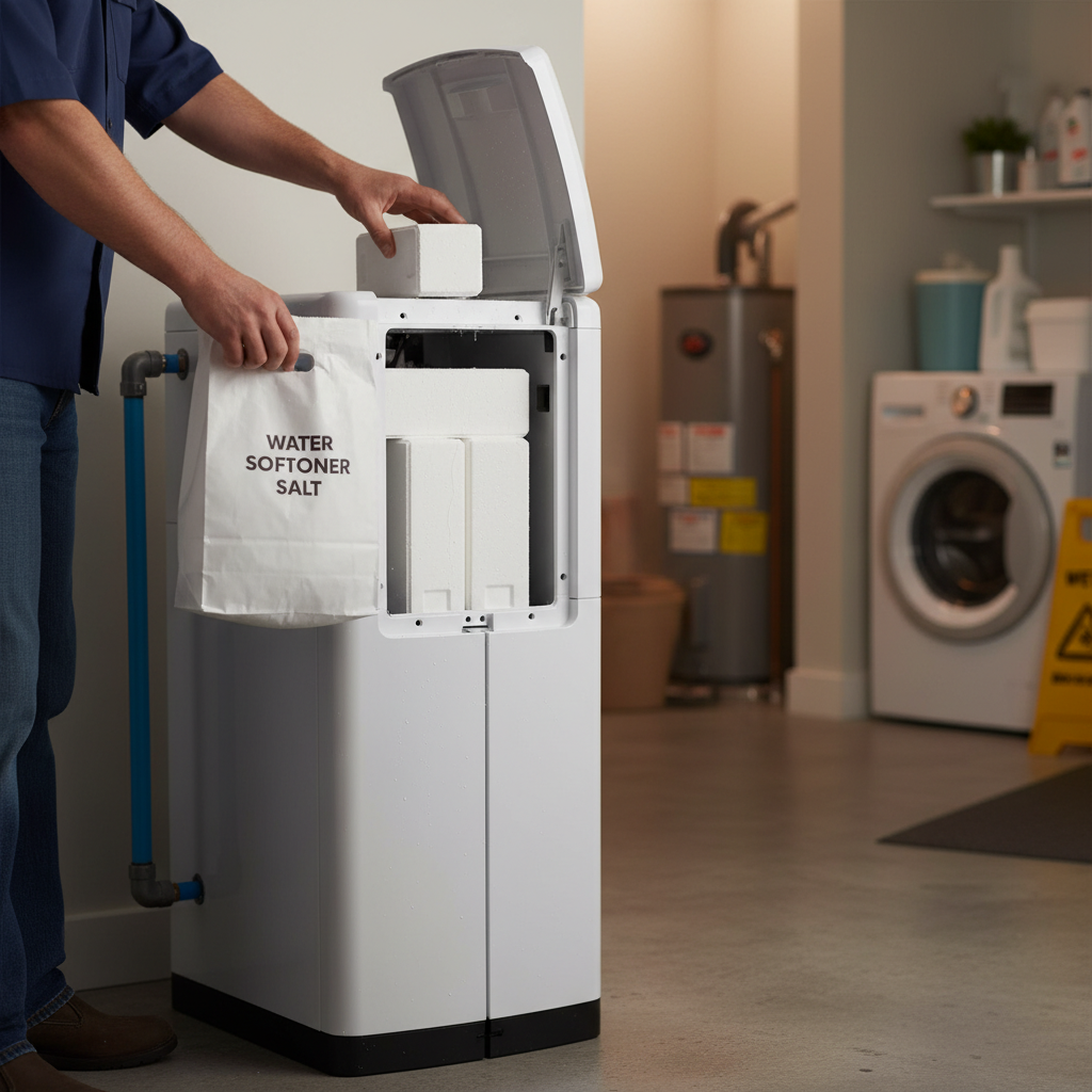 Premium Block Salt for Water Softeners – 2 x 4kg Food-Grade Blocks for Efficient Regeneration and Hard Water Mineral Removal