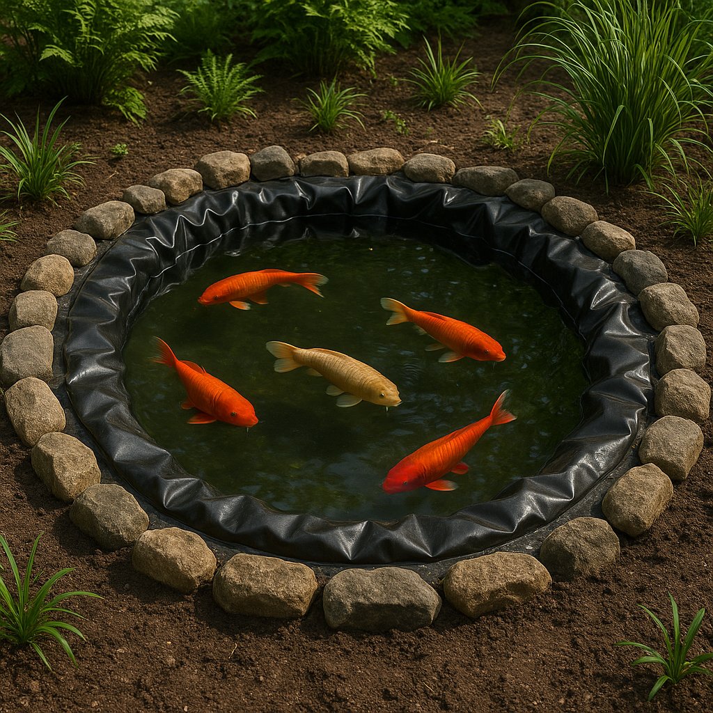 Professional-Grade EPDM Pond Liner – 0.75mm Flexible, UV Resistant Rubber for Durable Garden Water Features