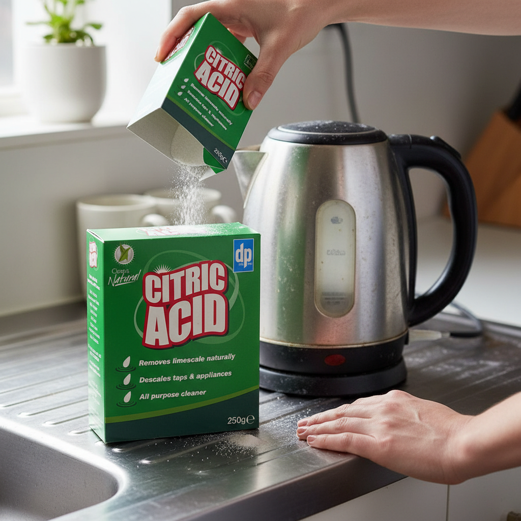 Premium Natural Citric Acid Descaler 250g - Eco-Friendly Appliance Cleaner for Limescale and Odor Removal
