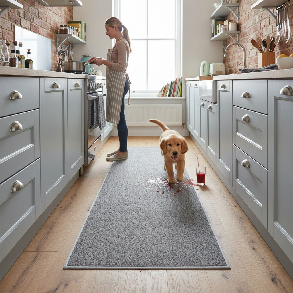 Premium Washable Runner Mat 150cm x 60cm - Anti-Slip, Eco-Friendly Floor Protection for Entryways and Kitchens