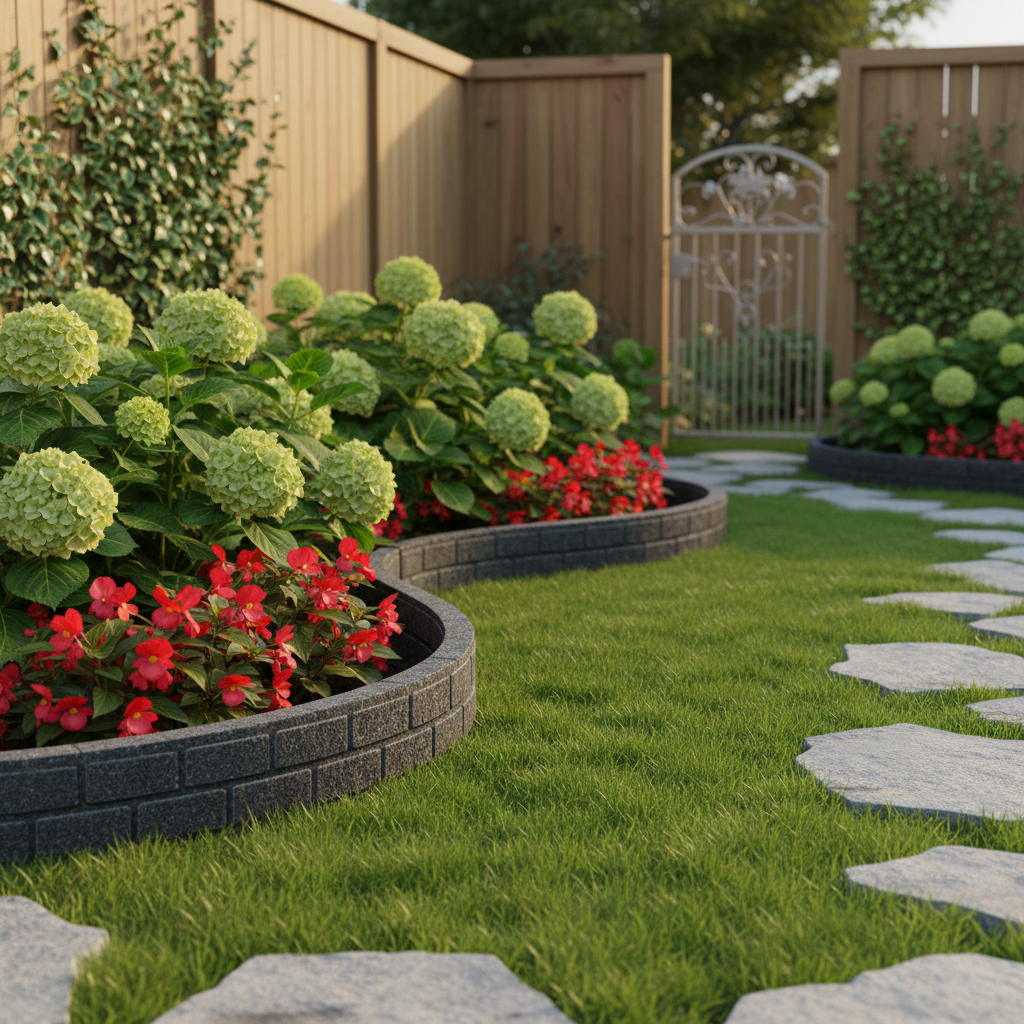 Premium Eco-Friendly Recycled Rubber Lawn Edging Ultra Curve Bricks - Durable, Flexible and Weather-Resistant Garden Border Solution