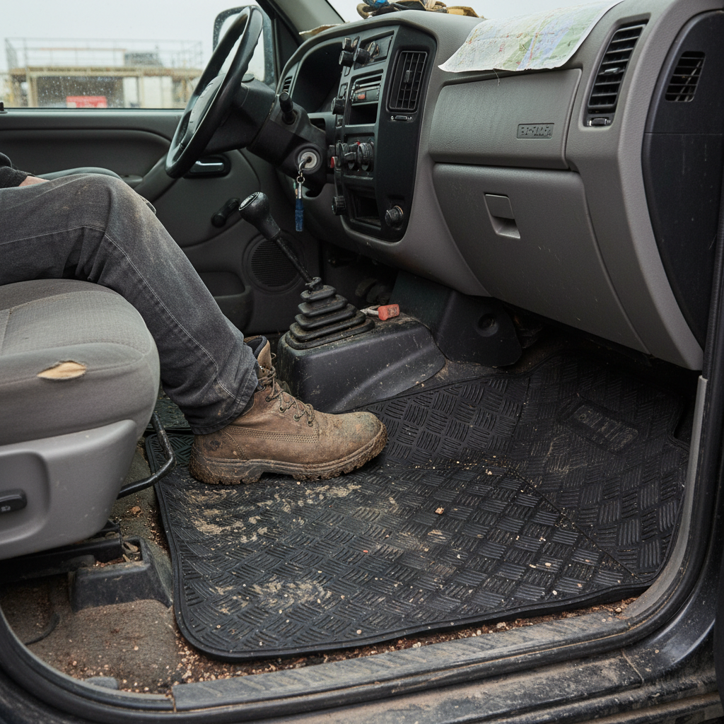 Premium Eco-Friendly Universal Car Mat - Durable, Easy to Clean, Recycled Material for All Weather Protection