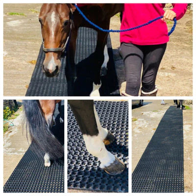 Rubber Grass Mat Roll 1m x 10m – Heavy Duty Anti-Slip Ground Protection for Lawns, Pathways, Playgrounds & Events