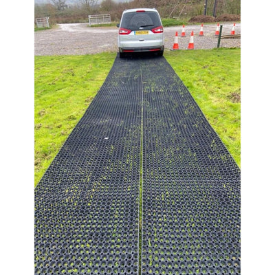 Rubber Grass Mat Roll 1m x 10m – Heavy Duty Anti-Slip Ground Protection for Lawns, Pathways, Playgrounds & Events