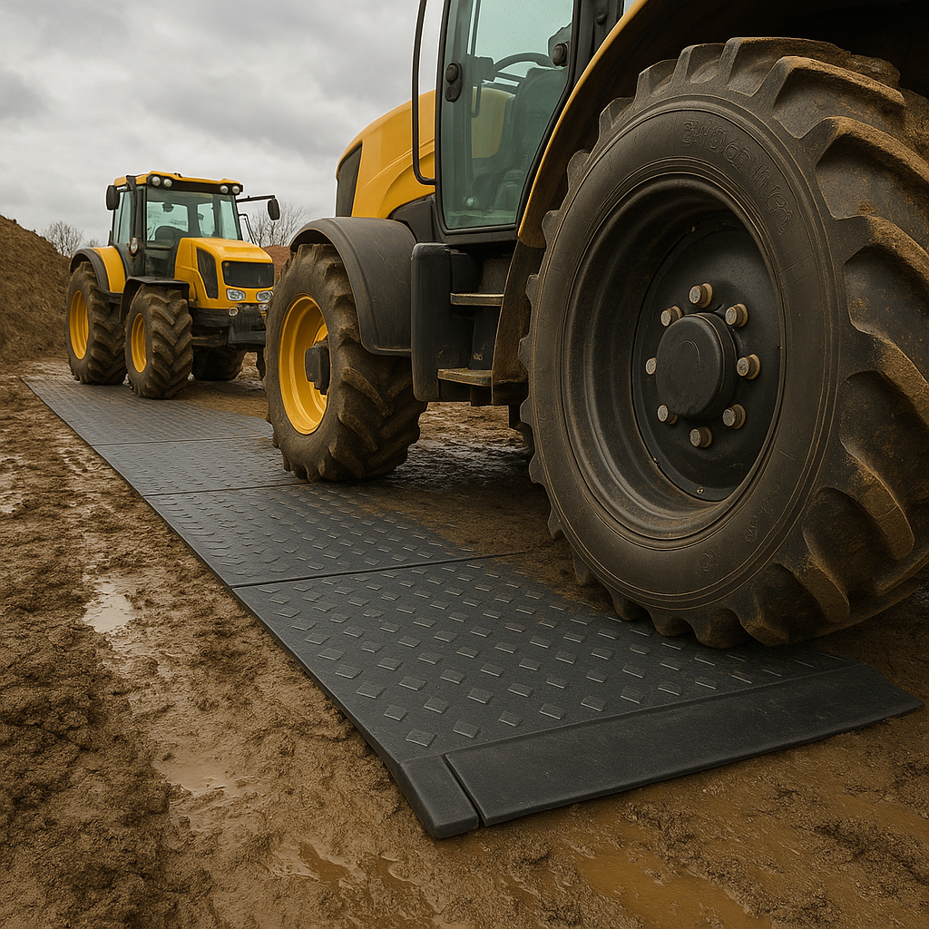 SiteStax Ground Protection Mat – 1200x800x22mm Heavy-Duty Load Bearing