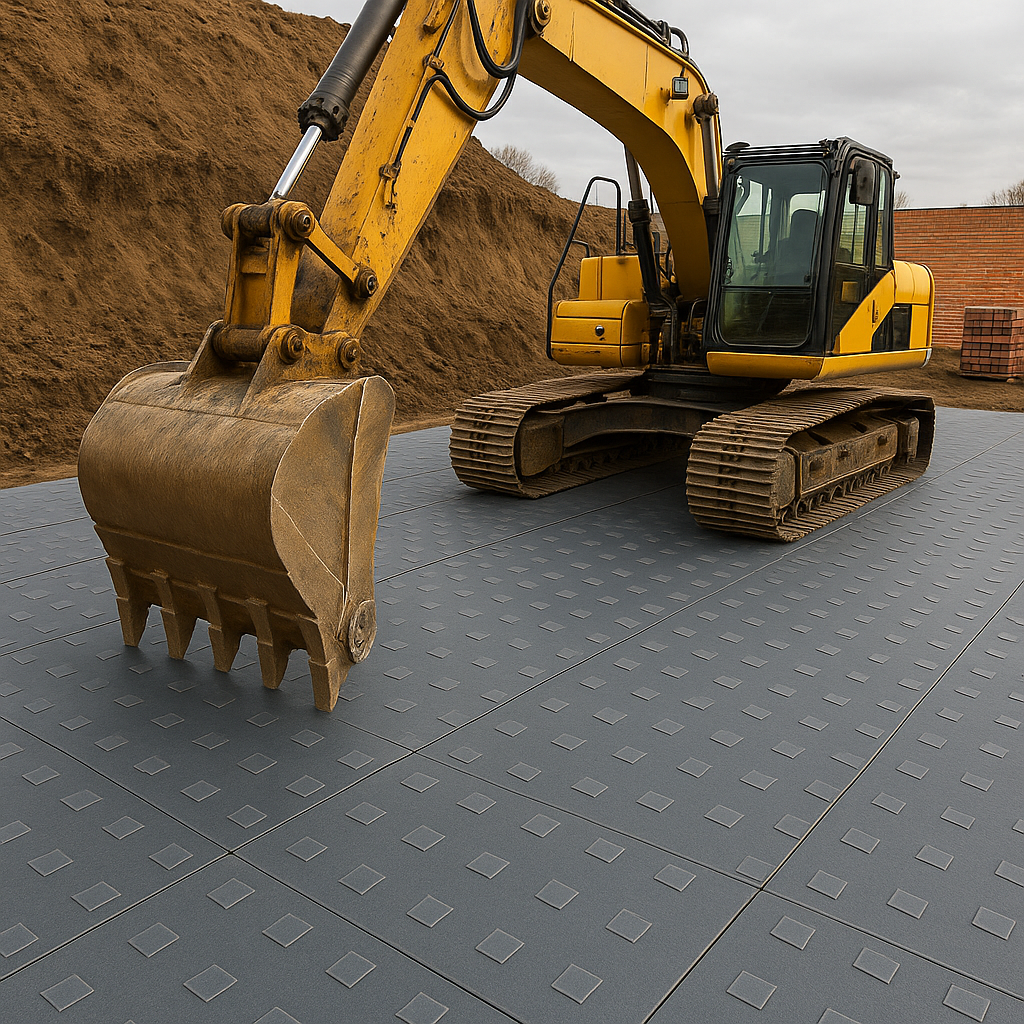 SiteStax Ground Protection Mat – 1200x800x22mm Heavy-Duty Load Bearing