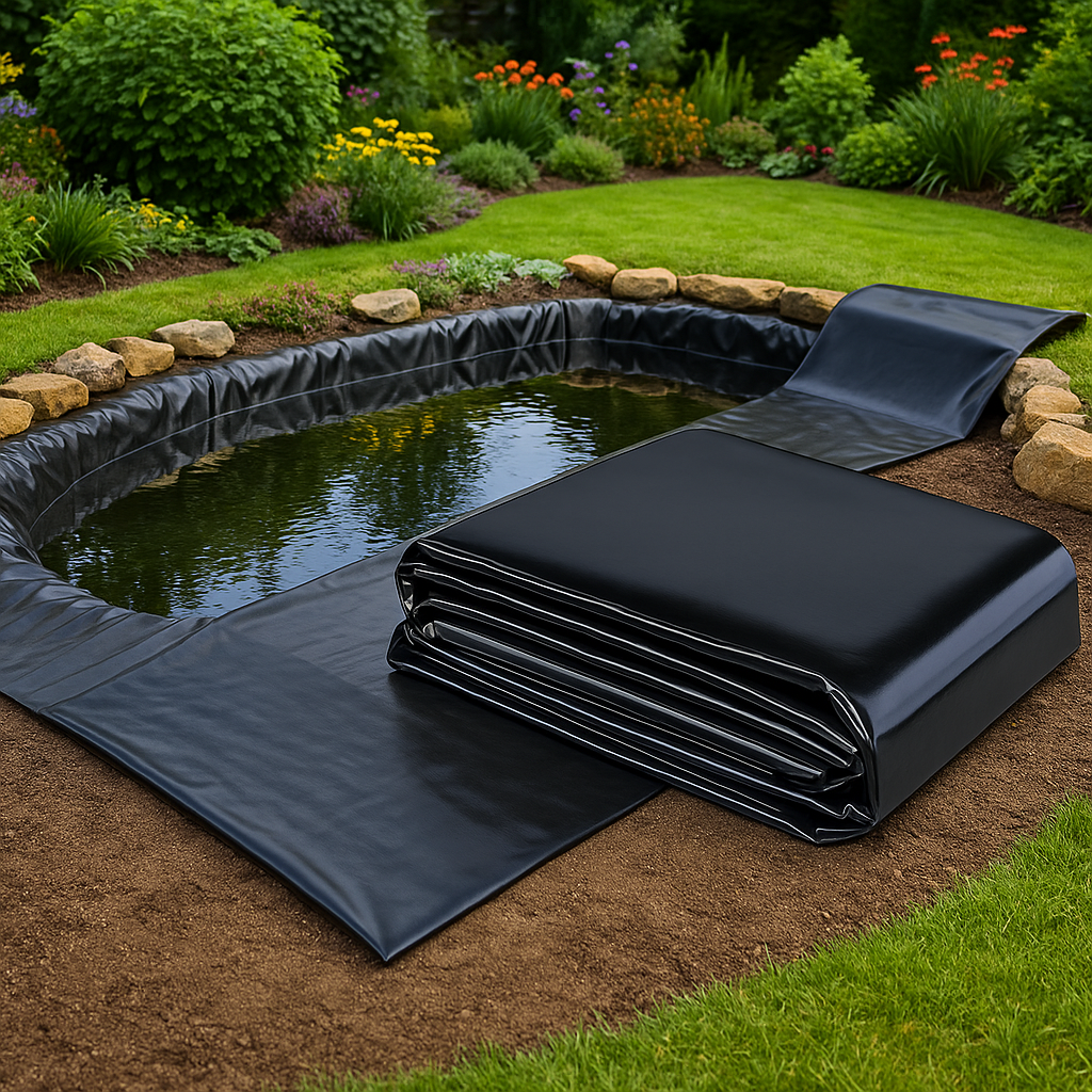 Professional-Grade EPDM Pond Liner – 0.75mm Flexible, UV Resistant Rubber for Durable Garden Water Features