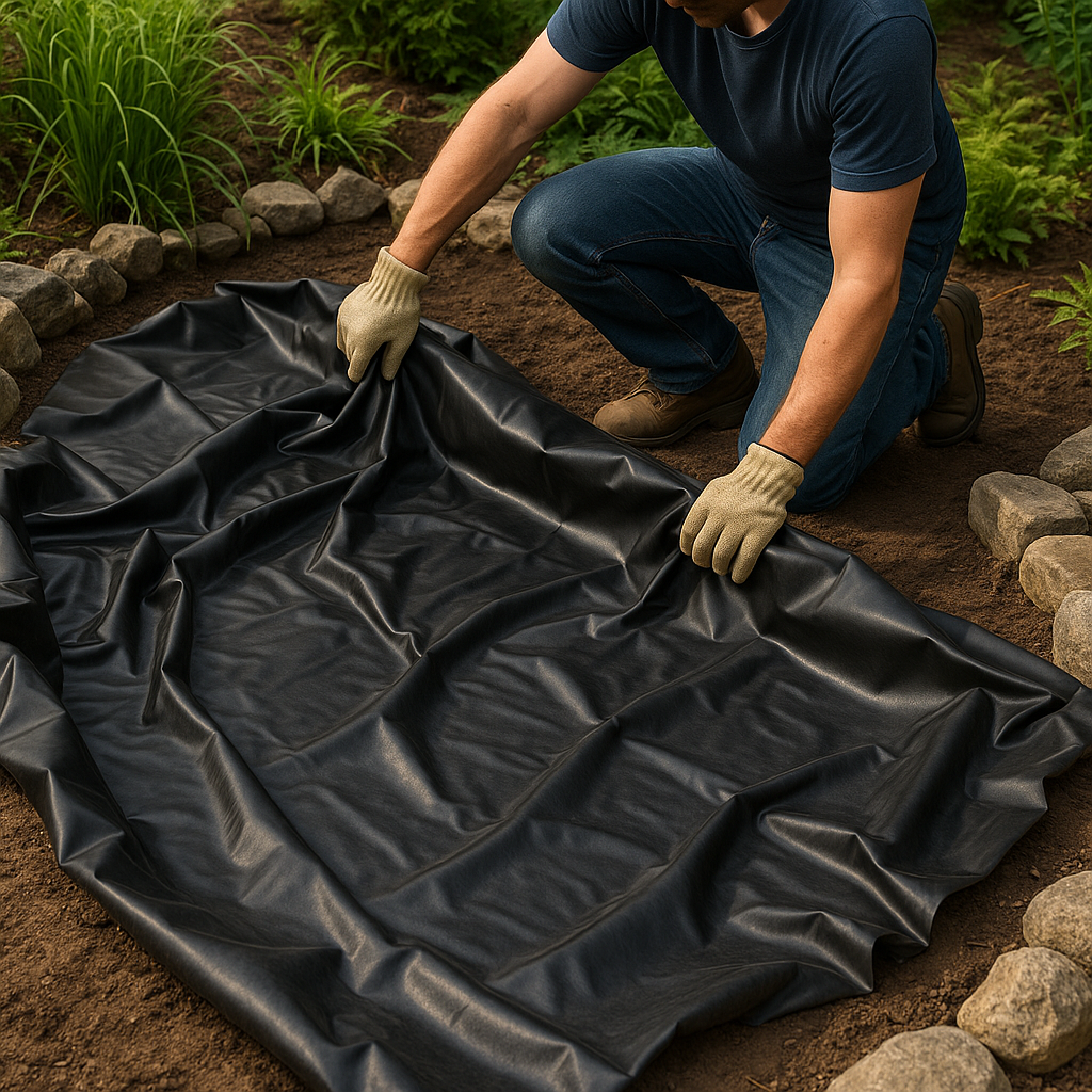 Professional-Grade EPDM Pond Liner – 0.75mm Flexible, UV Resistant Rubber for Durable Garden Water Features