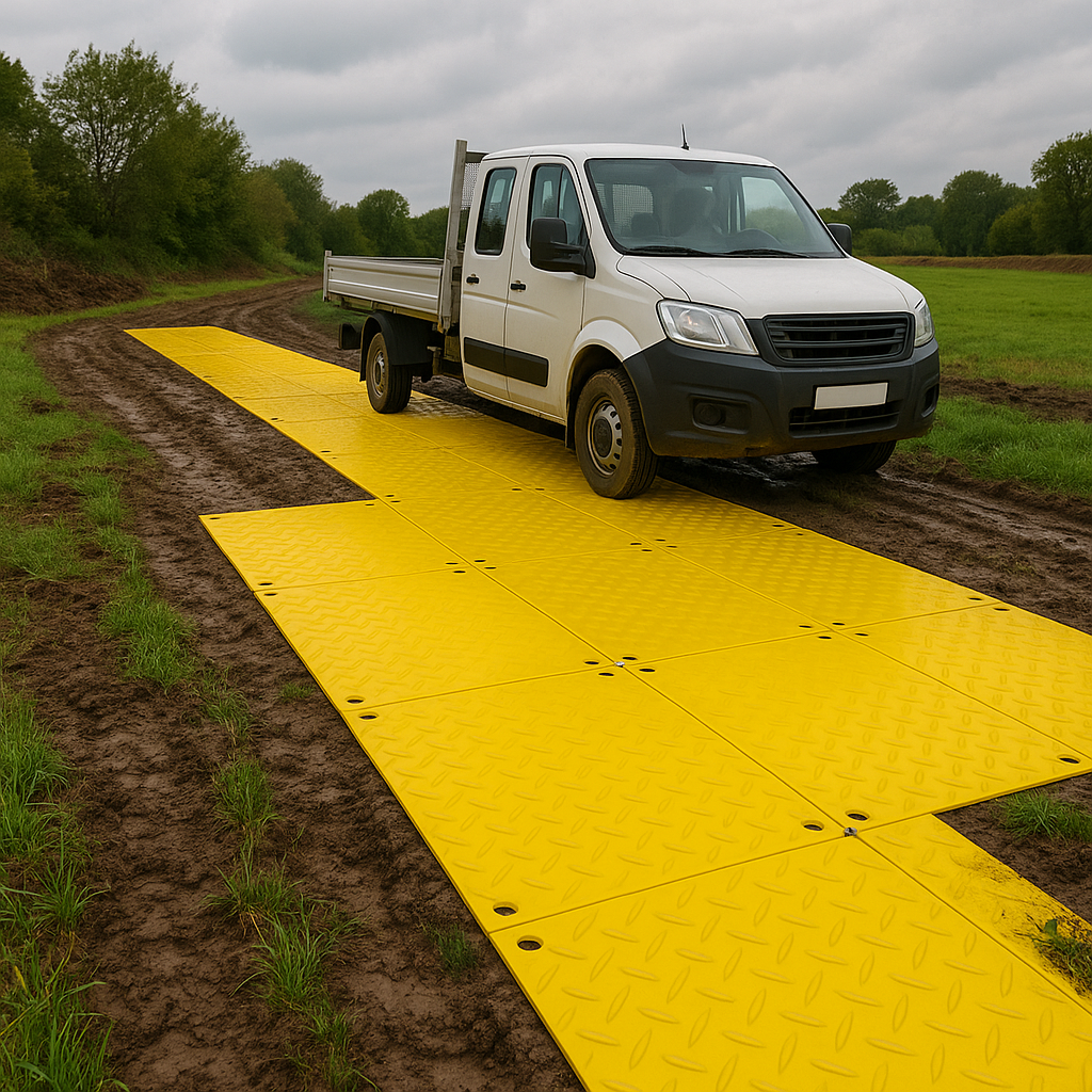 ExpressTrak™ Heavy Duty Ground Protection Access Mat – 2400mm x 1200mm x 12mm