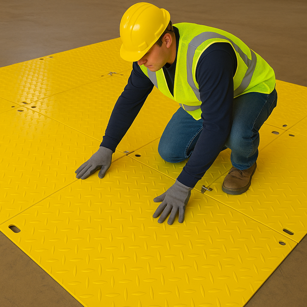 ExpressTrak™ Heavy Duty Ground Protection Access Mat – 2400mm x 1200mm x 12mm