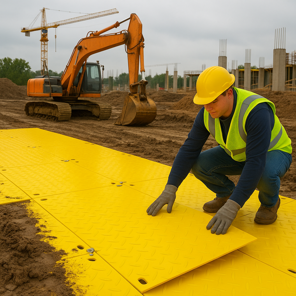 ExpressTrak™ Heavy Duty Ground Protection Access Mat – 2400mm x 1200mm x 12mm