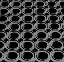 Black Anti Slip Hollow Rubber Mat Matting Floor Flooring Water Flood Damp Wet Decking