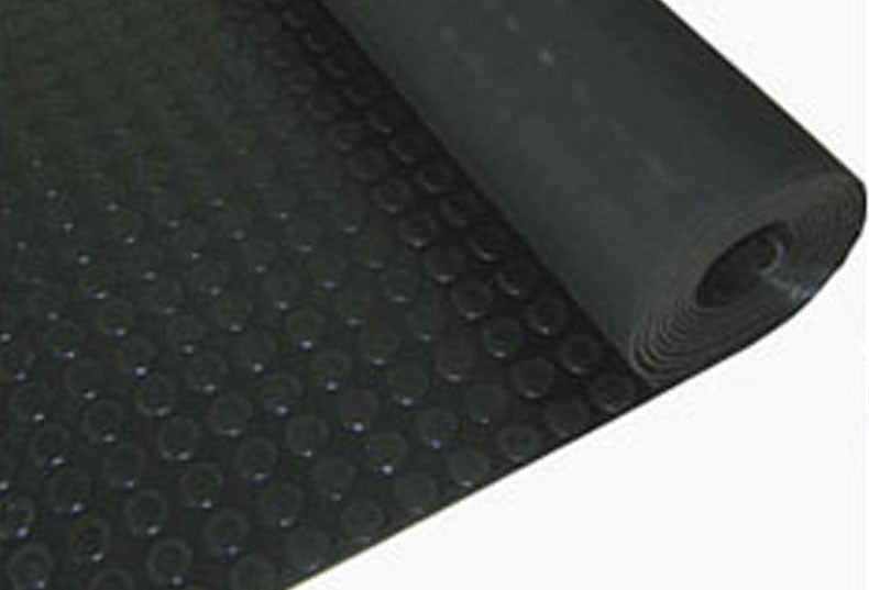 Non Slip Rubber Flooring Rolls Studded Dot Penny Pattern Heavy Duty - expressmatting.co.uk