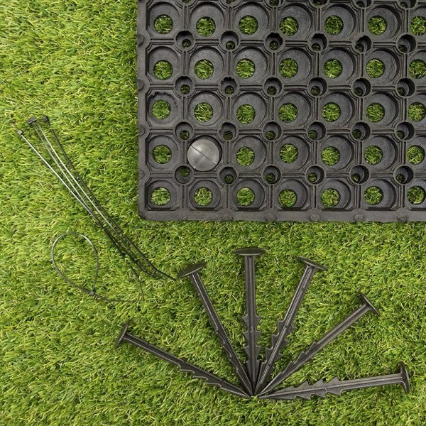 Dark Olive Green Heavy Duty Gateway Rubber Grass Mat Horse Stable Mats