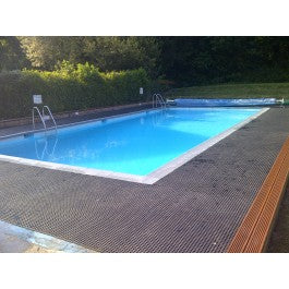 Dim Gray Rubber Grass Mat Roll