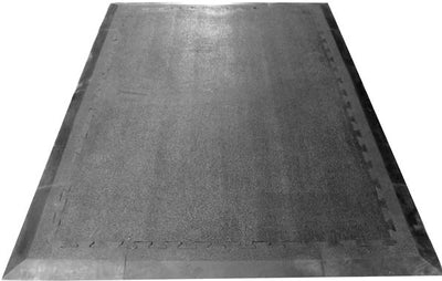 Rubber Gym Mats 1.8m x 1.2m x 17mm – Heavy Duty Non-Slip Shock Absorbing Weightlifting Flooring with Ramps & Corners, photo 2