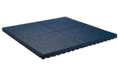 Safety Mats Play Protect 1x1m - Slip-Resistant, All-Weather Rubber Tiles, Insulated & Drainage-Ready for Playground, Gym, Pool & More