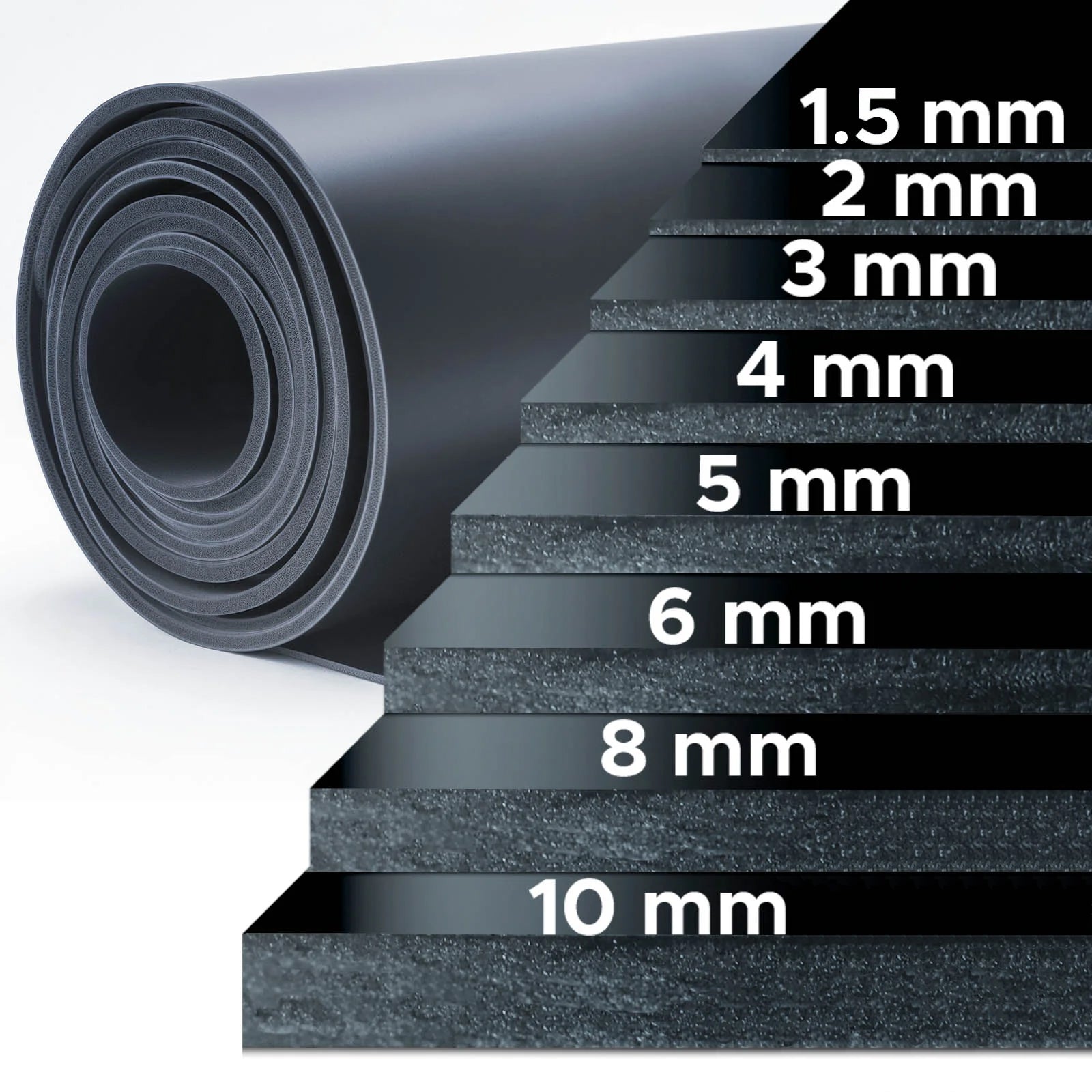 Commercial Rubber Sheet Linear Metre Durable Heavy Duty Rubber for Sealing, Insulation & Protection Temperature & Chemical Resistant