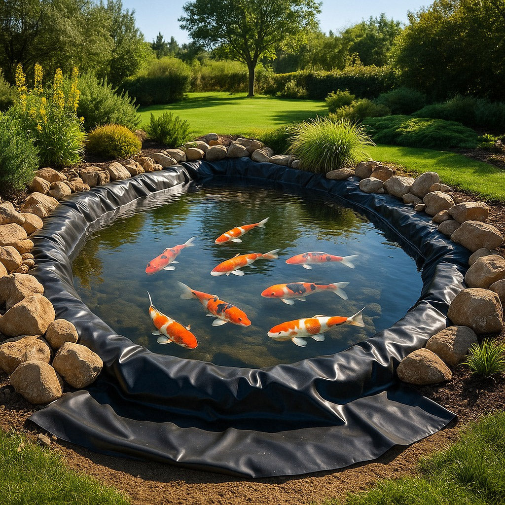 Heavy Duty LDPE Pond Liner Extra Thick 0.35mm With  25Year Guarantee